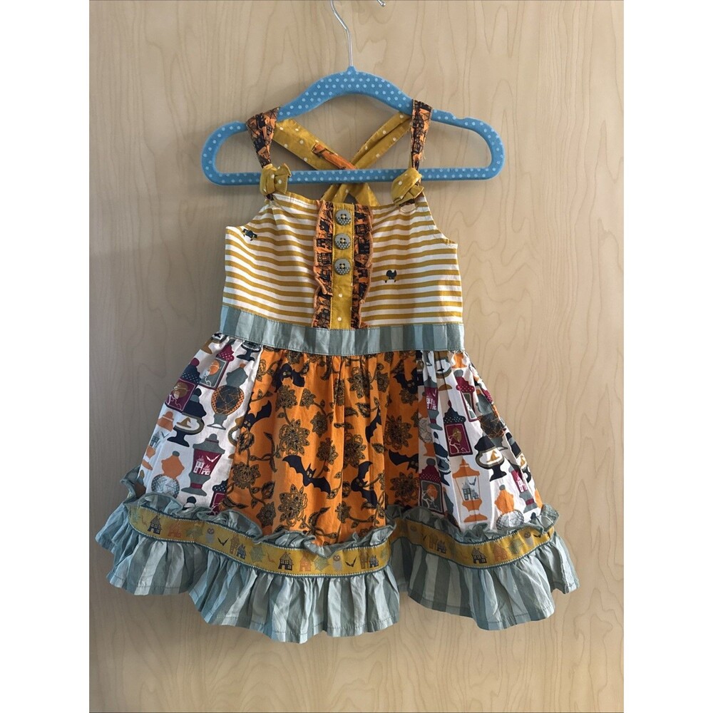 Matilda Jane Halloween Trick Or Treat Knot Top Shirt Tunic Tank Size 4